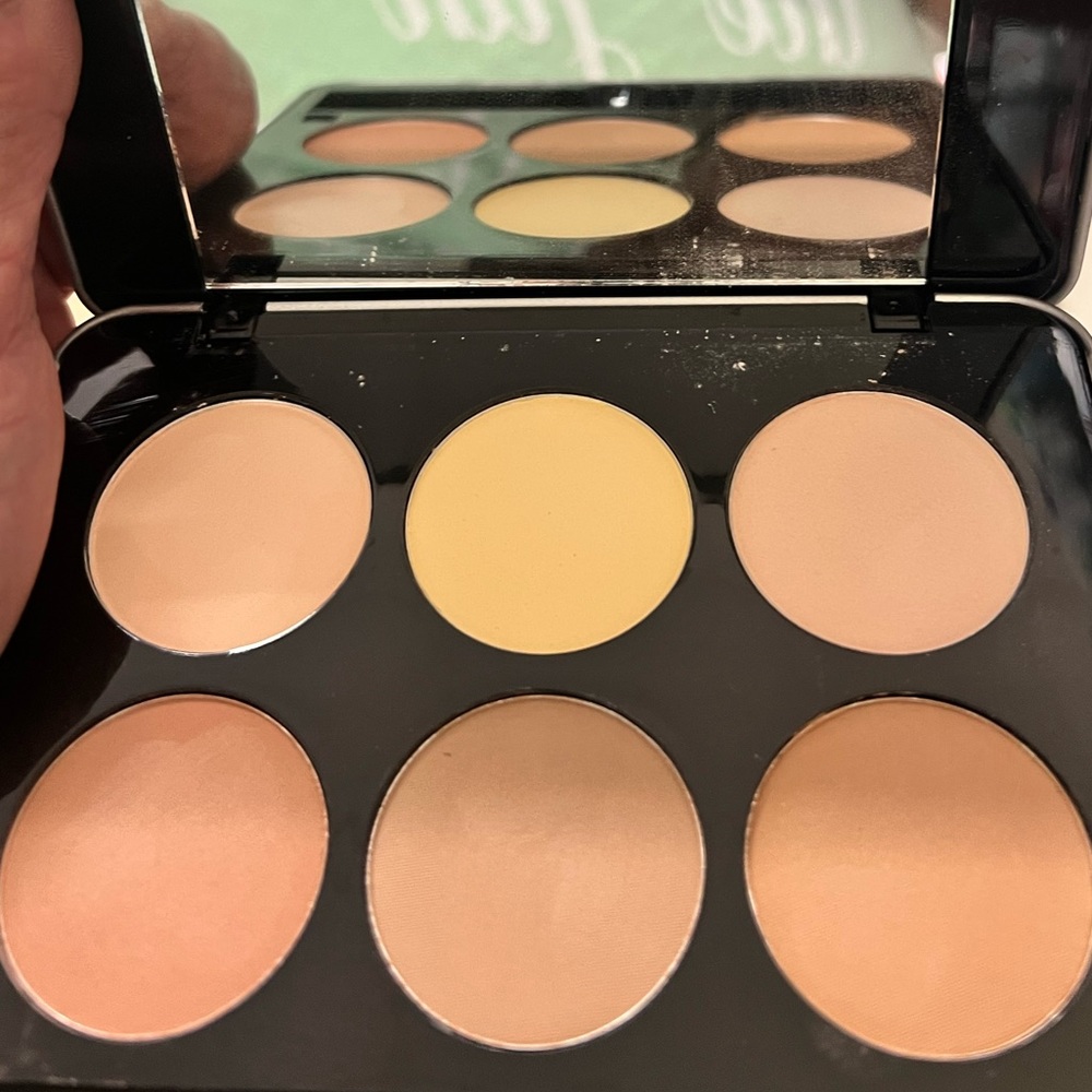 Brand New Contour Kit 6 Colors Tin Case Mirror ME - Picture 7 of 8
